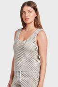 Academy Brand - Farrah Crochet Tank - Seasponge-Shirts & Tops-Academy Brand-XS-UPTOWN LOCAL