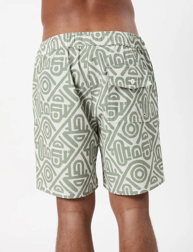 MR SIMPLE - Modern Swim Short Sage-Shorts-Mr. Simple-S-UPTOWN LOCAL