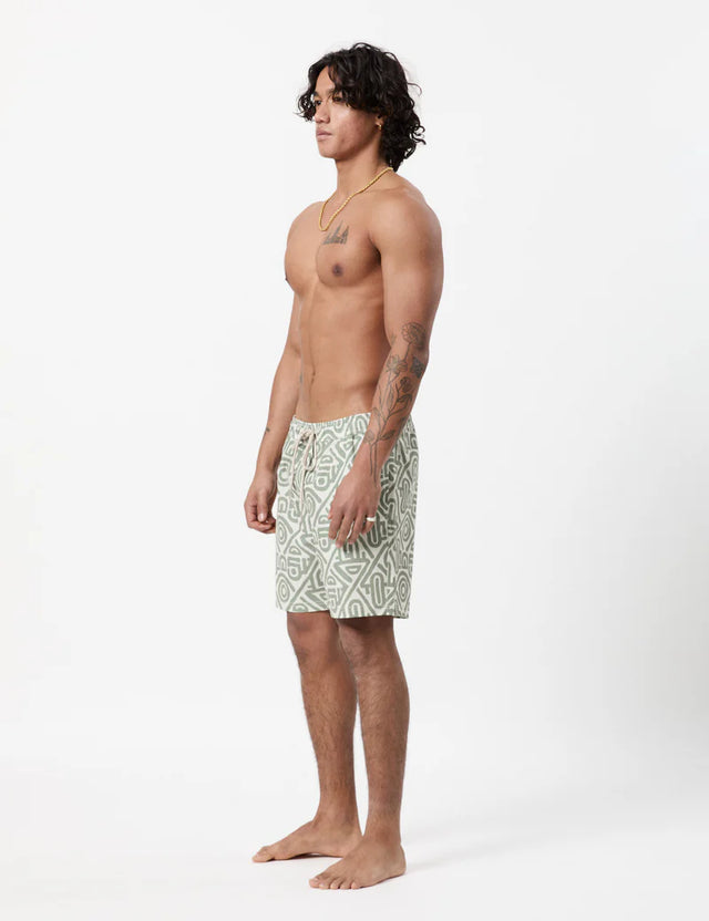 MR SIMPLE - Modern Swim Short Sage-Shorts-Mr. Simple-S-UPTOWN LOCAL