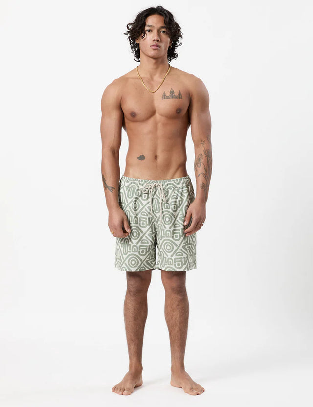 MR SIMPLE - Modern Swim Short Sage-Shorts-Mr. Simple-S-UPTOWN LOCAL