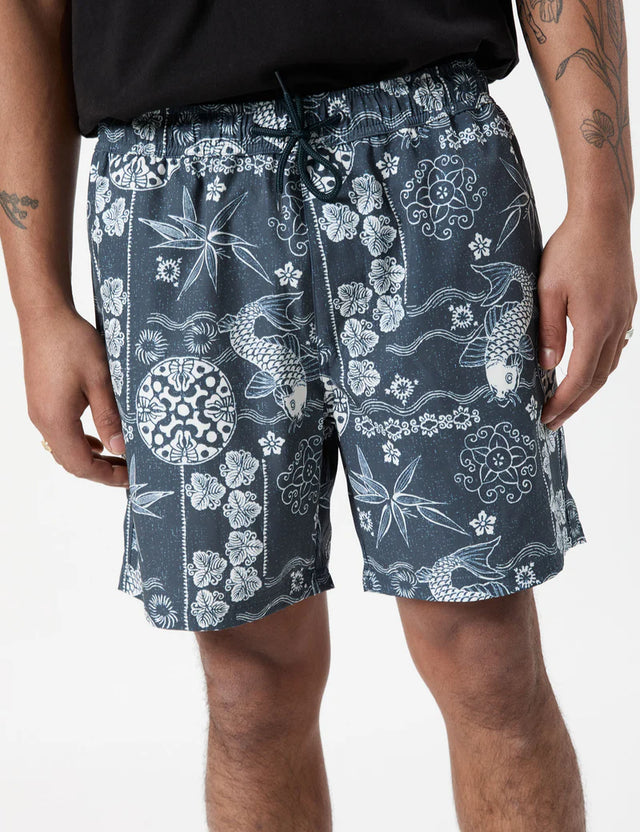 MR SIMPLE - Koi Swim Short Indigo-Shorts-Mr. Simple-S-UPTOWN LOCAL