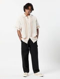 MR SIMPLE - Morocco SS Shirt Natural-Shirts-Mr. Simple-S-UPTOWN LOCAL