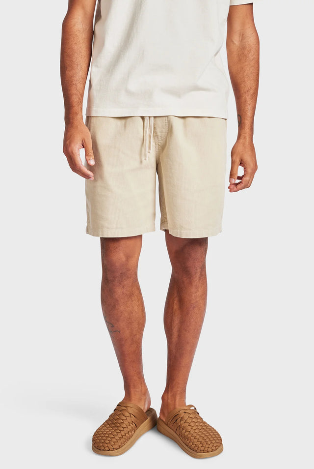 ACADEMY BRAND - Laird Cord Short - Almond-Shorts-Academy Brand-30-UPTOWN LOCAL