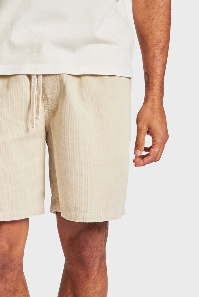 ACADEMY BRAND - Laird Cord Short - Almond-Shorts-Academy Brand-30-UPTOWN LOCAL