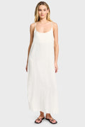 ACADEMY BRAND - Essential Linen Slip Dress - Light Almond-Dresses-Academy Brand Womens-XS-UPTOWN LOCAL