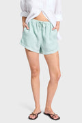 ACADEMY BRAND - Rivera Linen Short - Aquamarine-Shorts-Academy Brand Womens-6-UPTOWN LOCAL