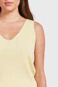 ACADEMY BRAND - Peggy Knit Top - Pine Lemon-Tops-Academy Brand Womens-XS-UPTOWN LOCAL