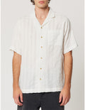 ROLLAS - Bowler Seersucker Shirt - Vintage White-Shirts-Rolla's-S-UPTOWN LOCAL