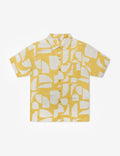 MR SIMPLE - Sunburnt Cuban Bowler Shirt - Natural / Yellow-Shirts-Mr simple-S-UPTOWN LOCAL