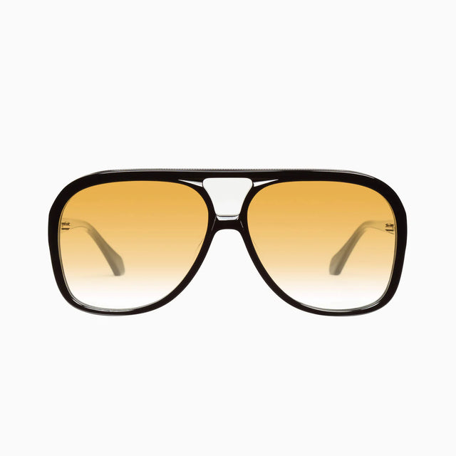 VALLEY - Bang - Gloss Black w. Gold Metal Trim / Orange Lens