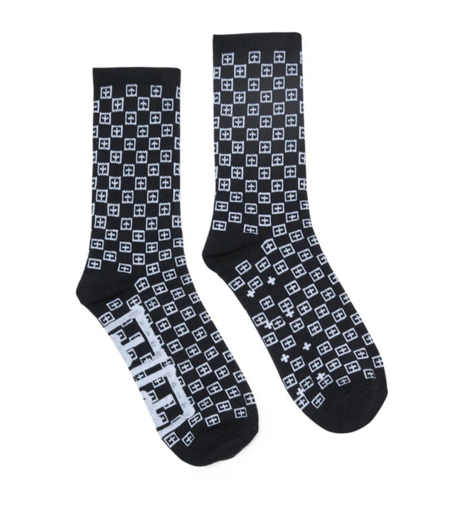 KSUBI - T Box Monogram Ksocks - Black-Socks-Ksubi-S/M-UPTOWN LOCAL