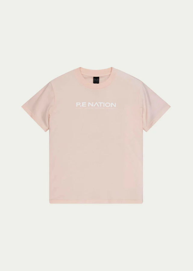 PE NATION - Aero SS Tee - Blush-T-Shirts-PE Nation-XS-UPTOWN LOCAL