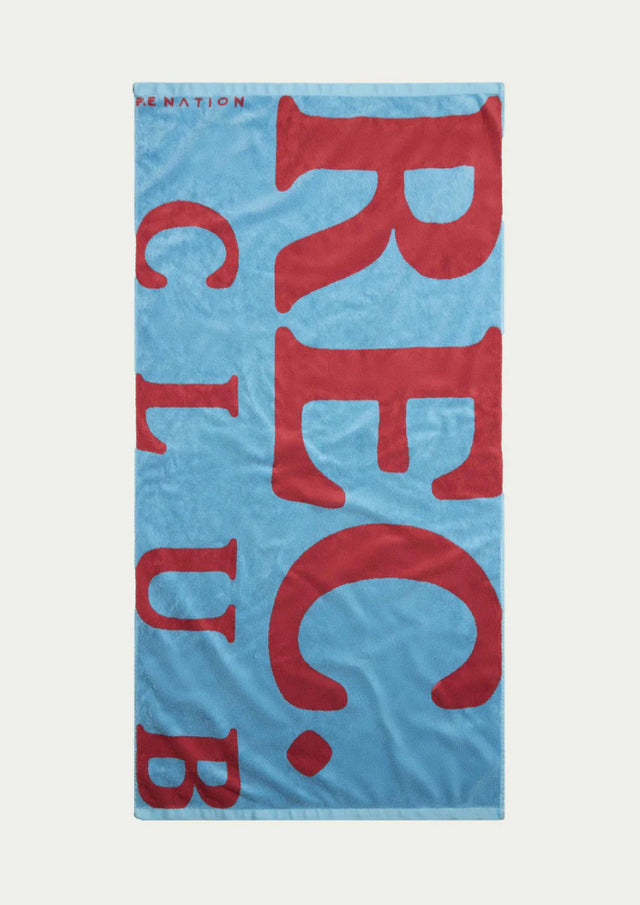 PE NATION - Elsewhere towel - Bright Blue / Poppy Red-Beach Towels-PE Nation-UPTOWN LOCAL