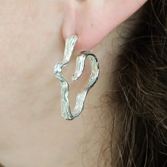 MALM ADORN - Rivus Earrings #5 - 925 Silver-Earrings-Málm Adorn-UPTOWN LOCAL