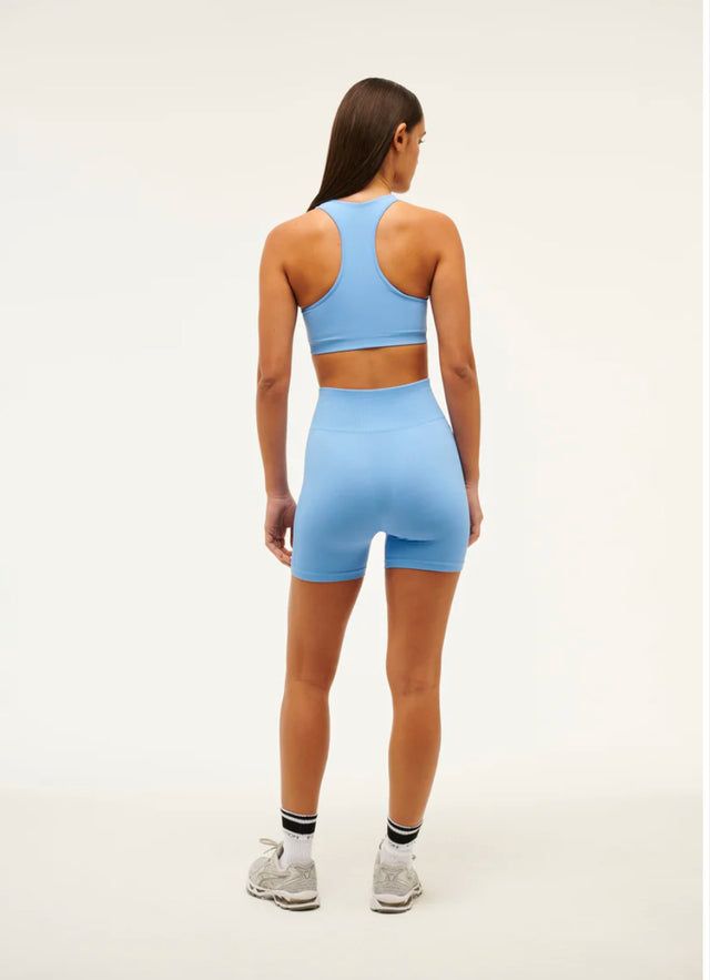 PE NATION - Restore Seamless Sports Bra - Cornflower Blue-Tank top-PE Nation-S-UPTOWN LOCAL