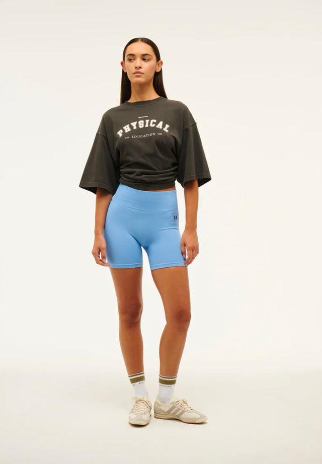 PE NATION - Physical Oversized Tee - Washed Black-T-Shirts-PE Nation-XS-UPTOWN LOCAL