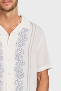 ACADEMY BRAND - Reynolds Short Sleeve Shirt - White-Shirts-Academy Brand-S-UPTOWN LOCAL