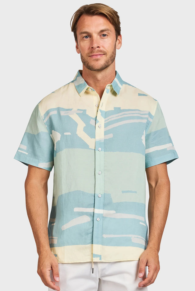 ACADEMY BRAND - Kubrick Short Sleeve Shirt-Shirts-Academy Brand-S-UPTOWN LOCAL