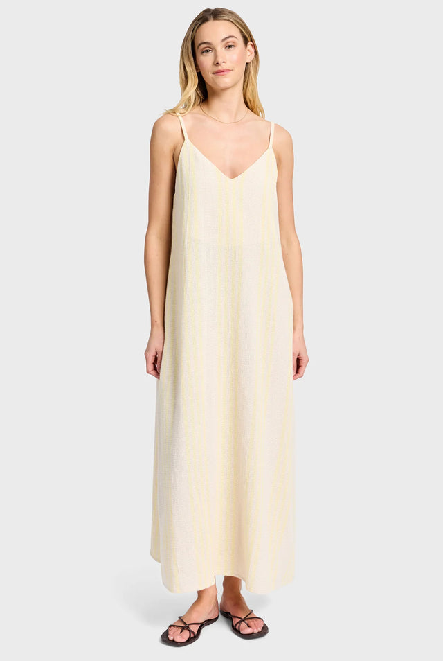 ACADEMY BRAND WOMENS - Garcia Slip Dress - Pine Lemon-Dresses-Academy Brand-XS-UPTOWN LOCAL