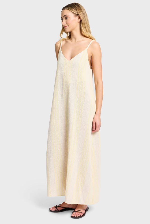 ACADEMY BRAND WOMENS - Garcia Slip Dress - Pine Lemon-Dresses-Academy Brand-XS-UPTOWN LOCAL