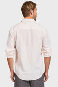 ACADEMY BRAND - Hampton Linen Shirt - Dawn Pink-Shirts-Academy Brand-S-UPTOWN LOCAL