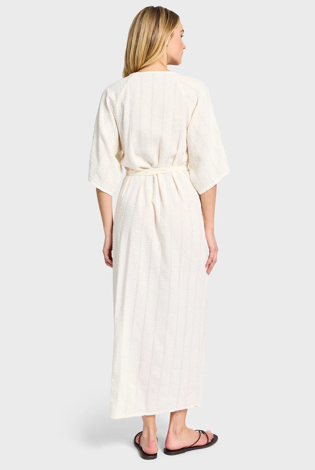 ACADEMY BRAND - Vought Wrap Dress - Light Almond-Dresses-Academy Brand Womens-XS-UPTOWN LOCAL