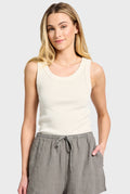 ACADEMY BRAND - Essential Rib Tank - Light Almond-Shirts & Tops-Academy Brand Womens-XS-UPTOWN LOCAL