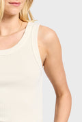 ACADEMY BRAND - Essential Rib Tank - Light Almond-Shirts & Tops-Academy Brand Womens-XS-UPTOWN LOCAL