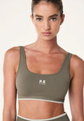 PE NATION - Restore Seamless Scoop Bra - Khaki-Activewear-PE Nation-S-UPTOWN LOCAL