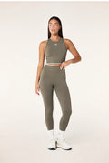 PE NATION - Restore Seamless Legging - Khaki-Activewear-PE Nation-S-UPTOWN LOCAL