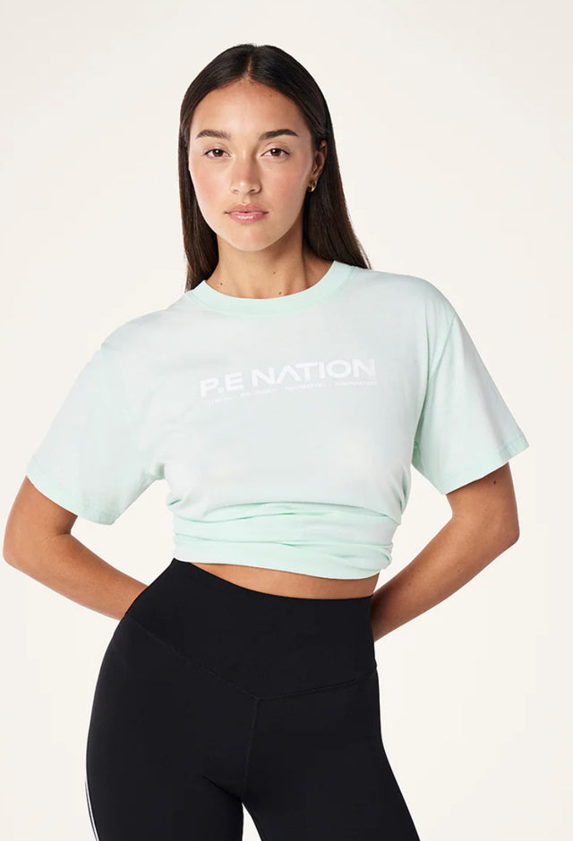 PE NATION - Aero SS Tee - Hint of Mint-T-Shirts-PE Nation-XS-UPTOWN LOCAL