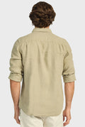 ACADEMY BRAND - Hampton Linen Shirt - Aloe Green-Shirts-Academy Brand-S-UPTOWN LOCAL