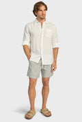 ACADEMY BRAND - Brando Boardy - Aloe Green / Off White-Shorts-Academy Brand-30-UPTOWN LOCAL