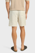 ACADEMY BRAND - Jeff Linen Short - Parchment Stripe-Shorts-Academy Brand-30-UPTOWN LOCAL