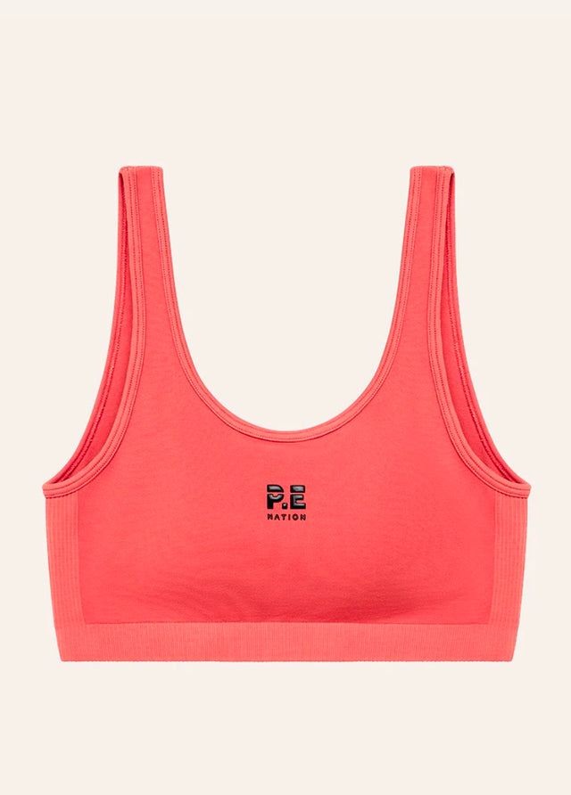 PE NATION - Restore Seamless Scoop Bra - Brick Red-Activewear-PE Nation-S-UPTOWN LOCAL