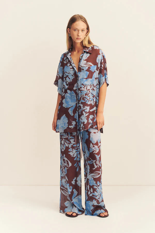 SHONA JOY - Olson Short Sleeve Shirt - Arcadian Floral-Dresses-Shona Joy-6-UPTOWN LOCAL