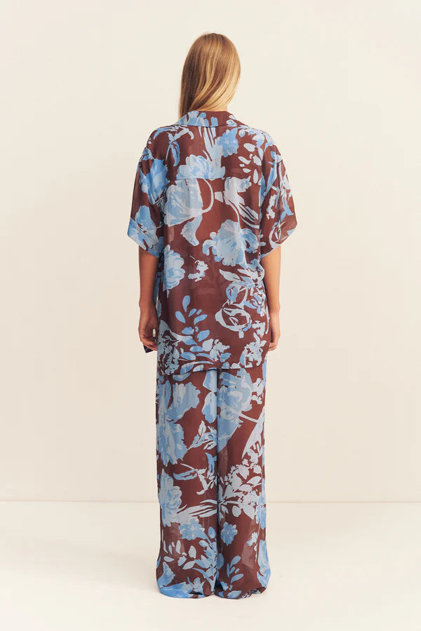 SHONA JOY - Olson Short Sleeve Shirt - Arcadian Floral-Dresses-Shona Joy-6-UPTOWN LOCAL