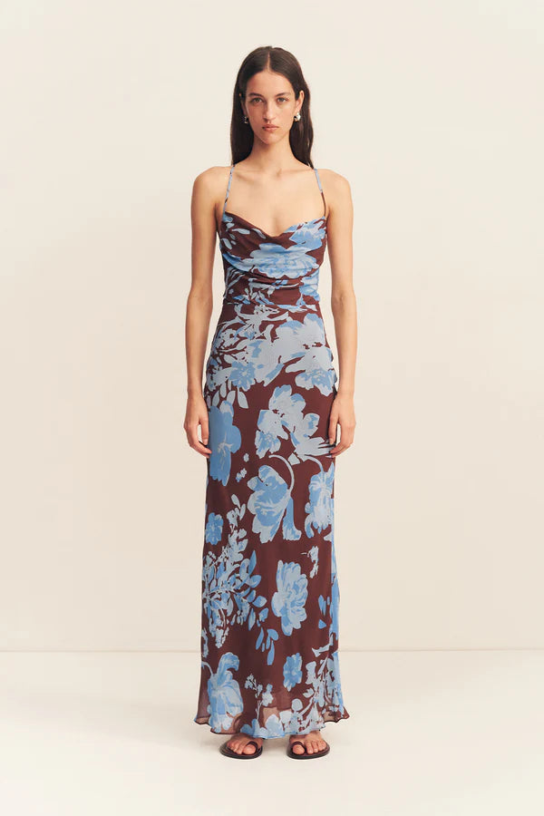 SHONA JOY - Olson Lace Back Maxi Dress - Arcadian Floral-Dresses-Shona Joy-6-UPTOWN LOCAL