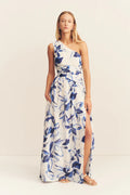 SHONA JOY - Willa Asymmetrical Maxi Dress -Bluebell Wallpaper-Dresses-Shona Joy-6-UPTOWN LOCAL