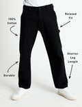 MR SIMPLE - Carpenter Pant - Black-Pants-Mr. Simple-30-UPTOWN LOCAL