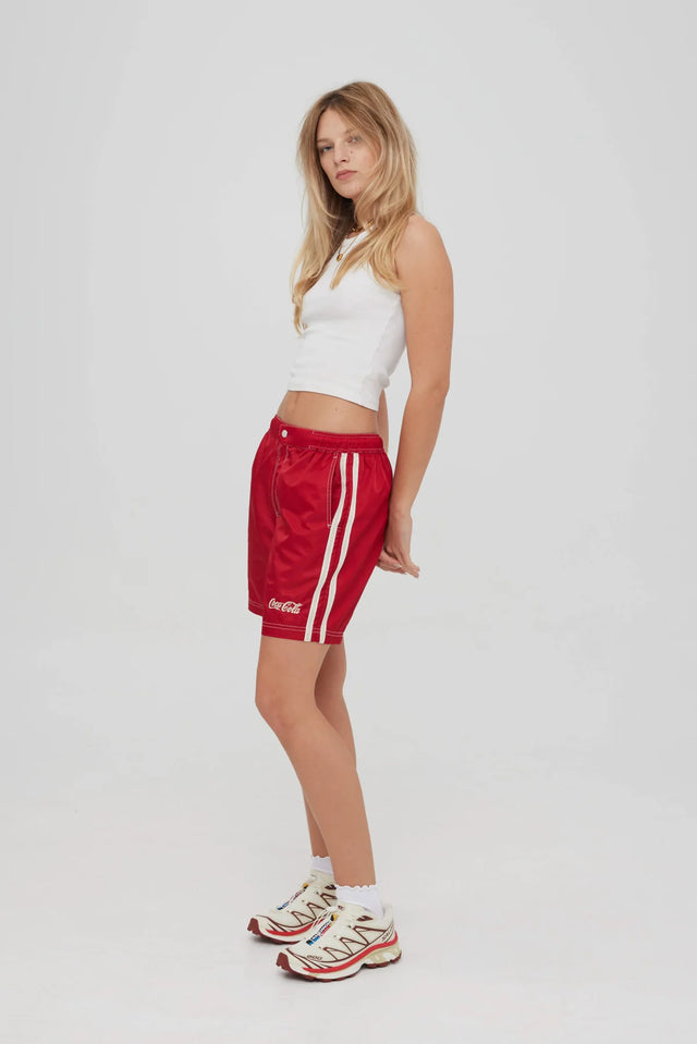 SOMETHING VERY SPECIAL - Classic Coke Nylon Short - Red-Shorts-Something Very Special-S-UPTOWN LOCAL