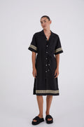 SOMETHING VERY SPECIAL - Geo Kimono - Black-Dresses-Something Very Special-XS/S-UPTOWN LOCAL