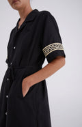 SOMETHING VERY SPECIAL - Geo Kimono - Black-Dresses-Something Very Special-XS/S-UPTOWN LOCAL