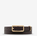 STATUS ANXIETY - Muse Belt - Choc / Gold-Belts-Status Anxiety-S/M-UPTOWN LOCAL