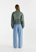 ENA PELLY - Magnolia Quilted Jacket - Olive-Jackets-ENA PELLY-6-UPTOWN LOCAL