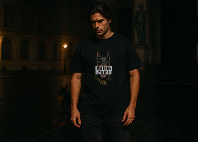 DEAD SMYLE - Doberman Tee - Nero-T-Shirts-Dead Smyle-S-UPTOWN LOCAL