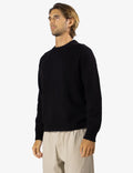 MR SIMPLE - Fred Crew Wool Knit - Black-Sweaters-Mr. Simple-S-UPTOWN LOCAL