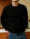 MR SIMPLE - Fred Crew Wool Knit - Black-Sweaters-Mr. Simple-S-UPTOWN LOCAL