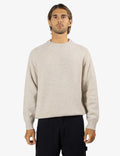 MR SIMPLE - Fred Crew Wool Knit - Oatmeal-Sweaters-Mr. Simple-S-UPTOWN LOCAL