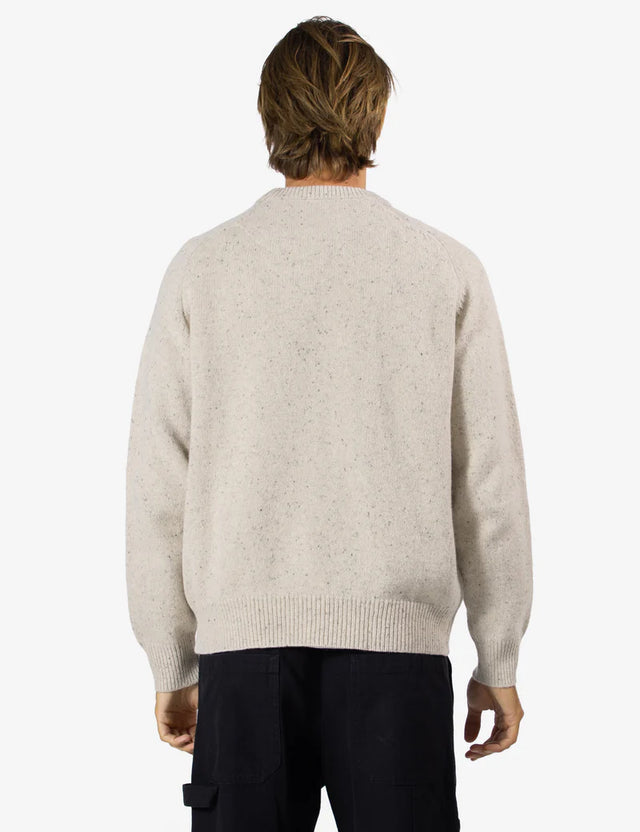 MR SIMPLE - Fred Crew Wool Knit - Oatmeal-Sweaters-Mr. Simple-S-UPTOWN LOCAL